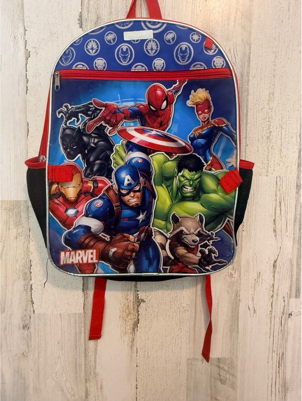 Marvel Kids Backpack Avengers Characters Blue Red